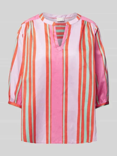 Tunika o kroju relaxed fit z rękawem o dł. Milano Italy