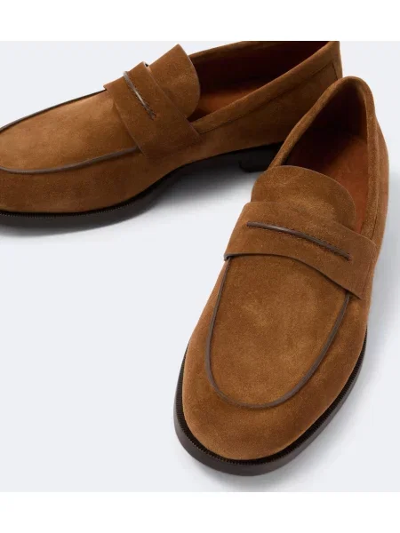 Loaferke Zegna iz semiša rjava