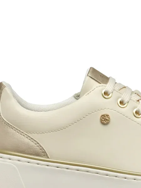 Sneakerși Geox cu șireturi cu platformă din dantelă