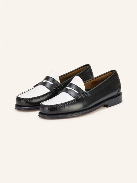 G.H.Bass Penny Loafers Weejun Heritage schwarz białe