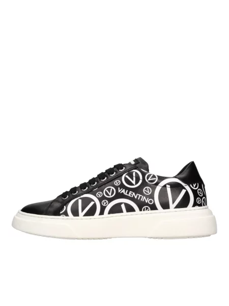 Lniane sneakersy Valentino By Mario Valentino czarne