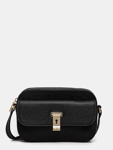 Кожена чанта Bally черно