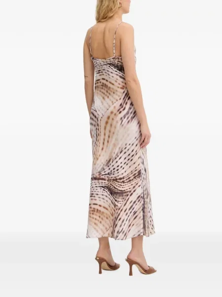 Rochie midi Guess cu imagine cu imprimeu abstract