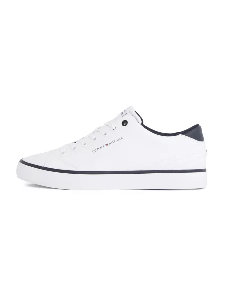 Usnjene superge Tommy Hilfiger bela