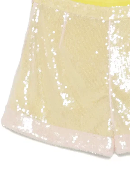 Bermuda šortai Mvp Wardrobe su blizgučiais geltona