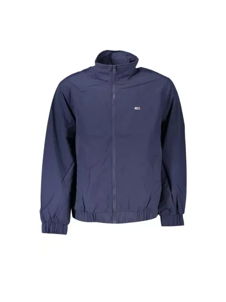 Kurtka Tommy Hilfiger z długim rękawem z logo niebieska
