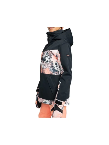 Dámska snowboardová bunda ROXY Presence Parka peach pink dreamy picture ružová