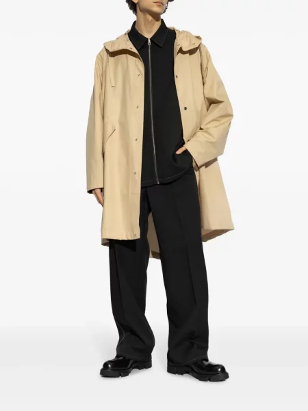 Cu centură pantaloni Jil Sander negru