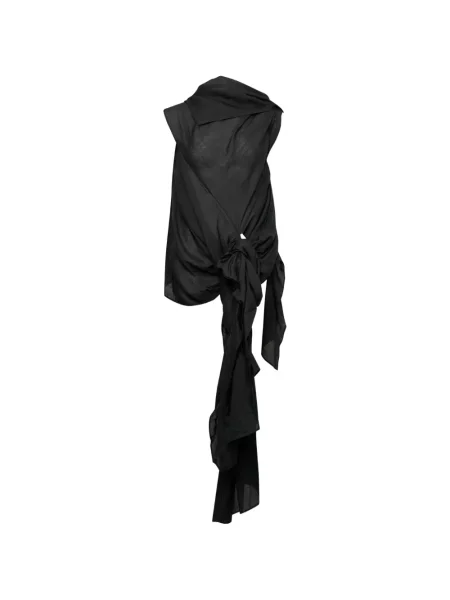 Bluză Yohji Yamamoto fără mâneci negru