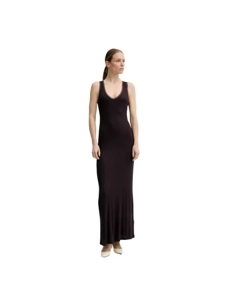 Remain sukienka maxi dopasowana fioletowy