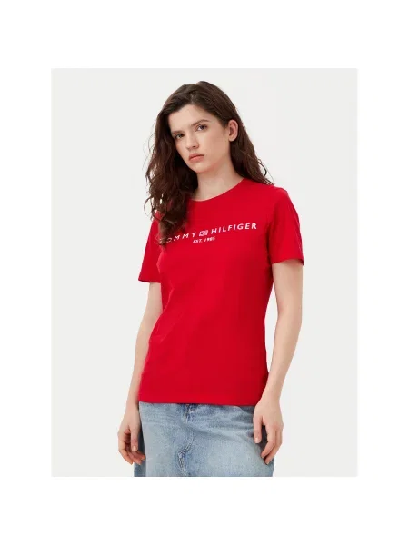 Tommy Hilfiger T-shirt Regular Fit crvena