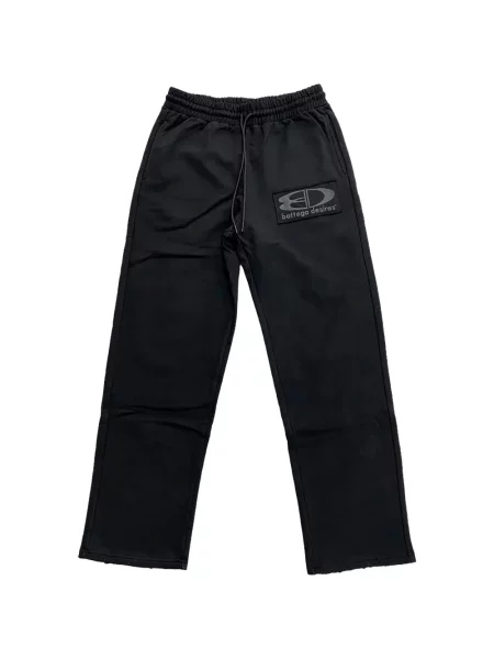 Pantaloni Bottega Desires alergare cu autograf negru