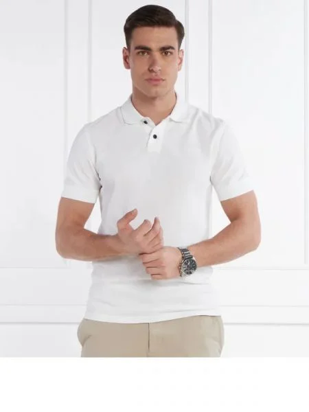 BOSS ORANGE Tenisz póló Prime fehér