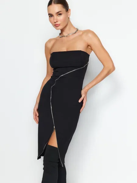 Rochie de seară Trendyol negru