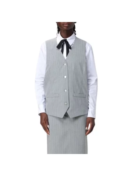 Kamizelka Wełniana Gilet Moschino szary