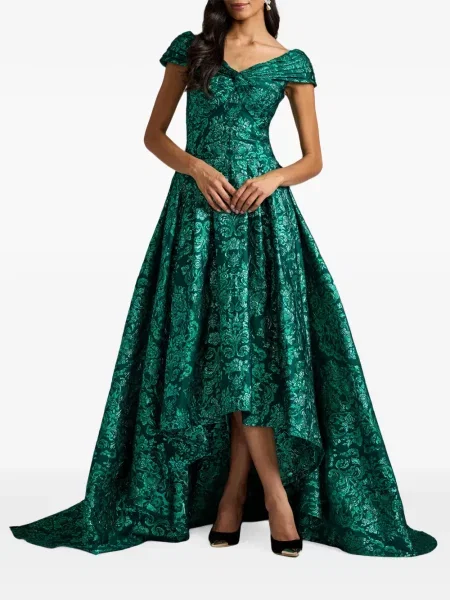 Rochie Tadashi Shoji asimetrică verde
