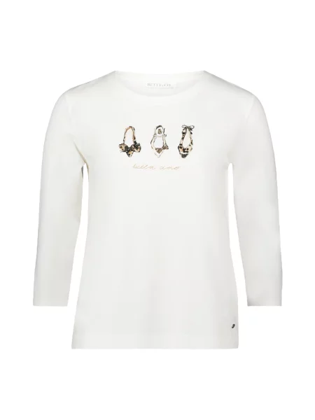 Top Betty & Co z nadrukiem biały