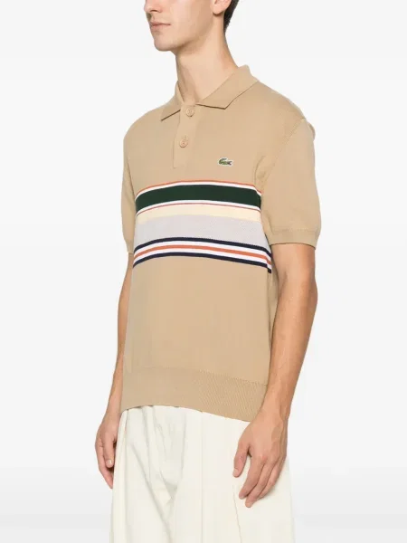 Scurt tricou Lacoste cu dungi