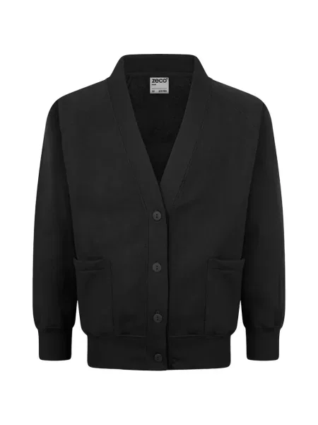 Kardigan dziecięcy Zeco Schoolwear czarny