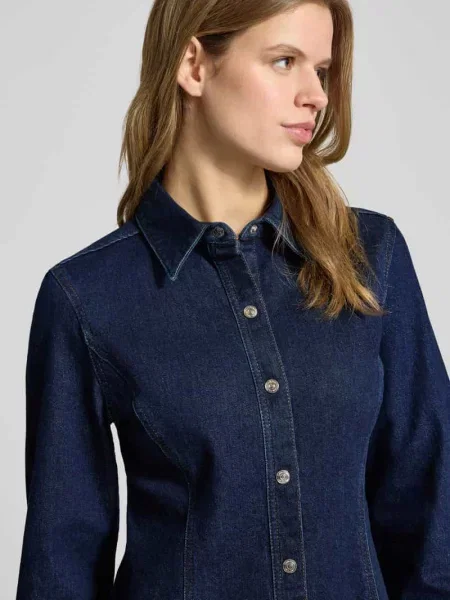 Sukienka mini w stylu dżinsowym model Classic' Calvin Klein Jeans niebieska
