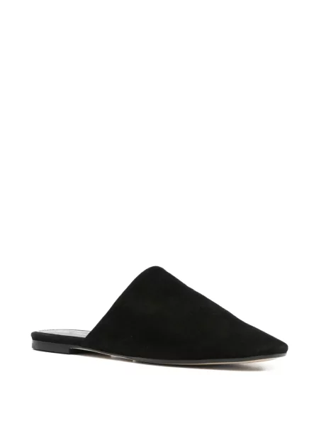 Papuci tip mules Aeyde din piele de căprioară negru