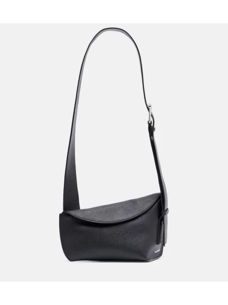 Geanta de piele Mcqueen din piele negru