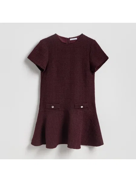 Reserved Tweed miniruha gesztenyebarna