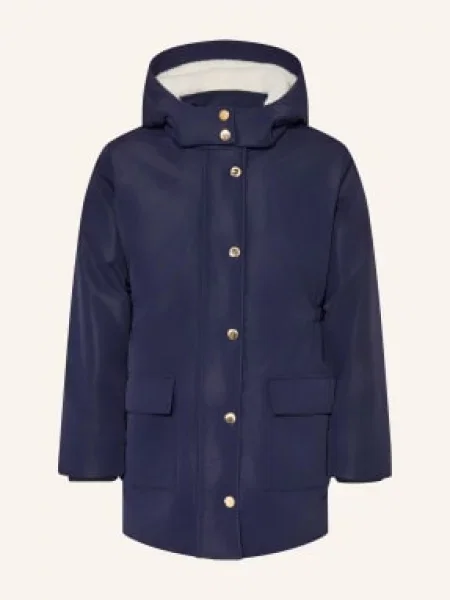 Petit Bateau Parka S Odnímatelnou Kapucí tmavě modrá