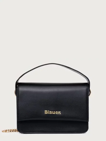 Blauer geantă crossbody pentru femei cu imitație de piele negru
