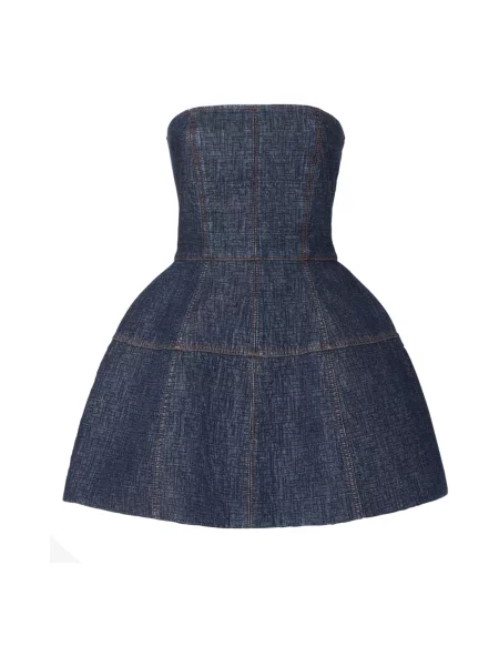 Sukienka jeansowa Fendi niebieska