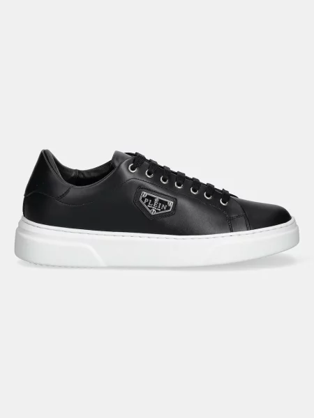 Philipp Plein sneakersy skórzane Iconic 02 czarny
