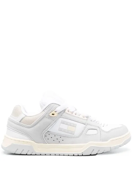 Sneakerși Tommy Jeans din piele alb