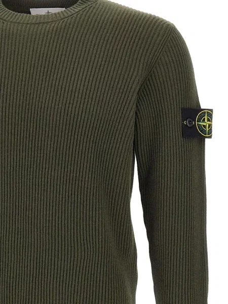 Пуловер Stone Island с кръгло деколте камъни зелено