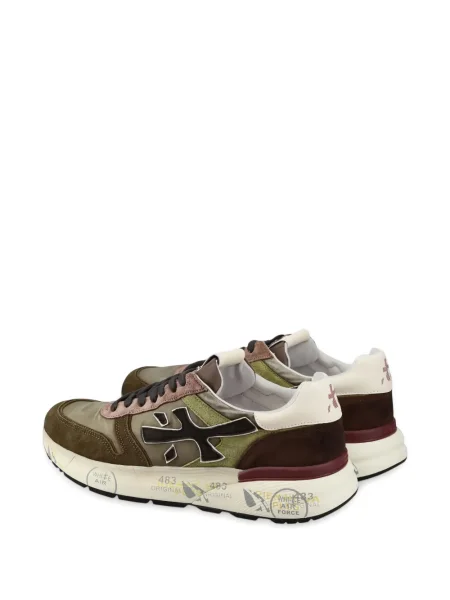 Sneakerși Premiata din piele de căprioară verde