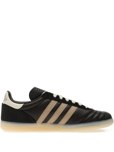Sneakerși Adidas Campus cu imagine alergare din piele de căprioară negru