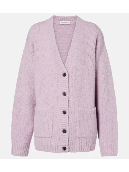 Cardigan Dries Van Noten de lână violet