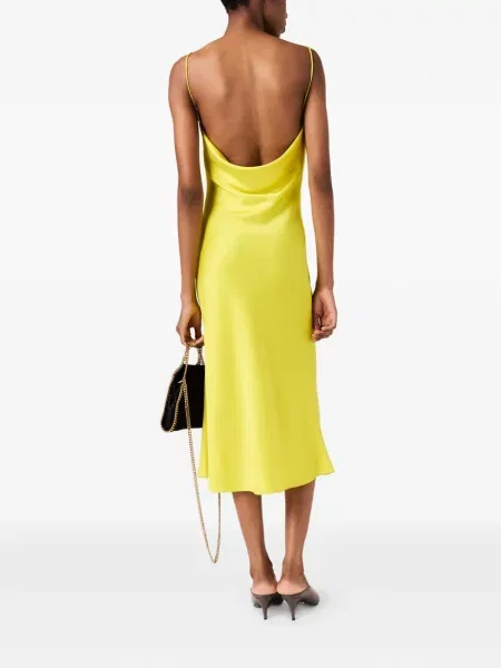 Rochie Stella Mccartney cu spatele deschis galben