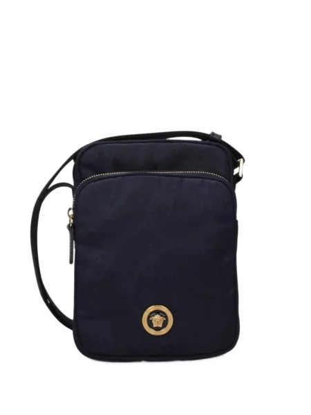 Geantă crossbody Versace din jacard albastru