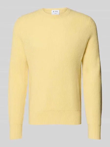 Sweter z dzianiny z kaszmiru z okrągłym dekoltem Ftc Cashmere
