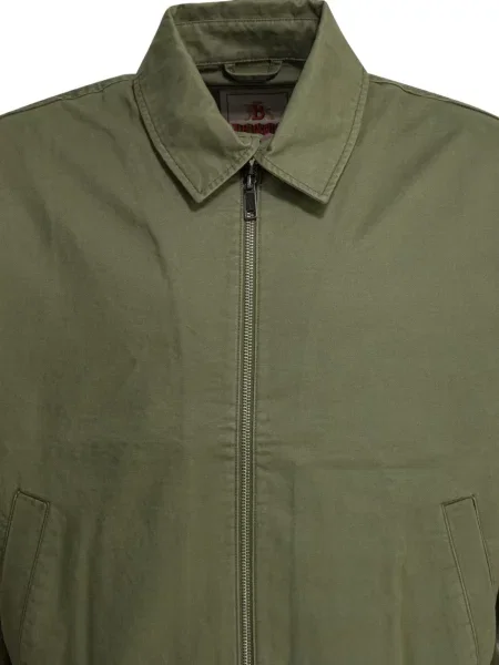 Geacă Baracuta din țesătură twill verde