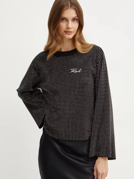Karl Lagerfeld pulover femei negru