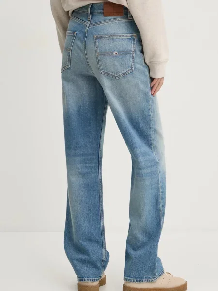 Džíny Tommy Jeans high waist modré
