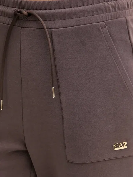 Șnur de strângere pantaloni Ea7 Emporio Armani maro