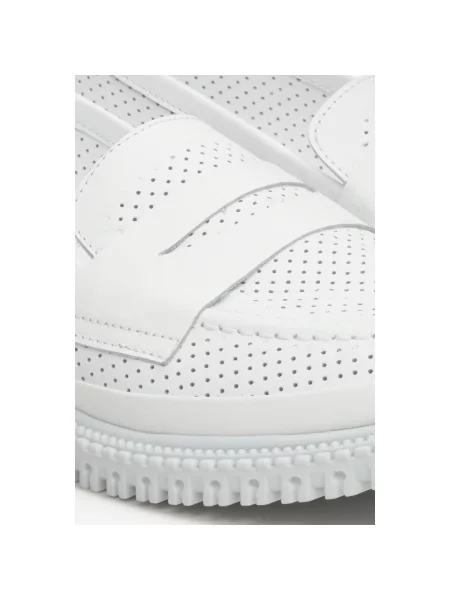 Лофери літні шкіряні Estro білі