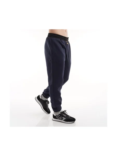 Pantaloni de trening Emporio Armani albastru