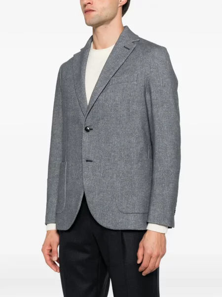 Sacou Circolo 1901 cu model herringbone albastru