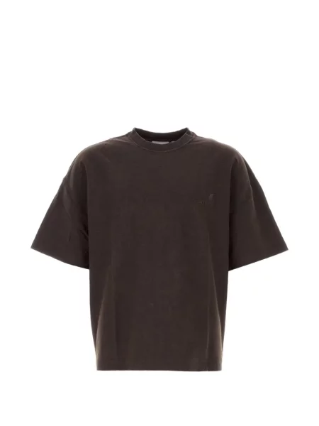 Tricou Carhartt Wip cu broderie maro