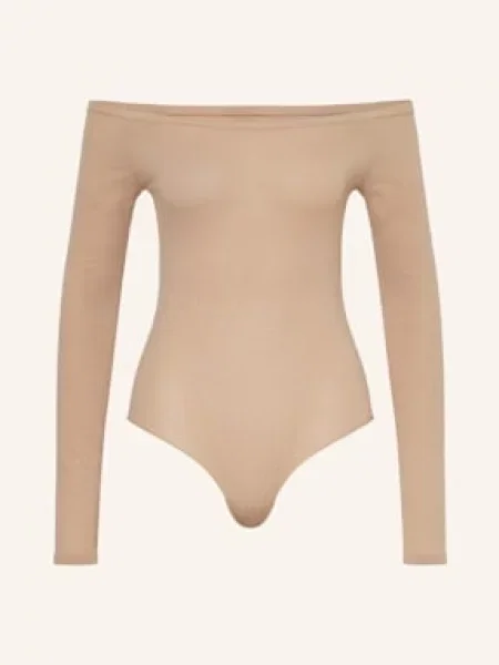 Alaïa Body Z Odkrytymi Ramionami braun