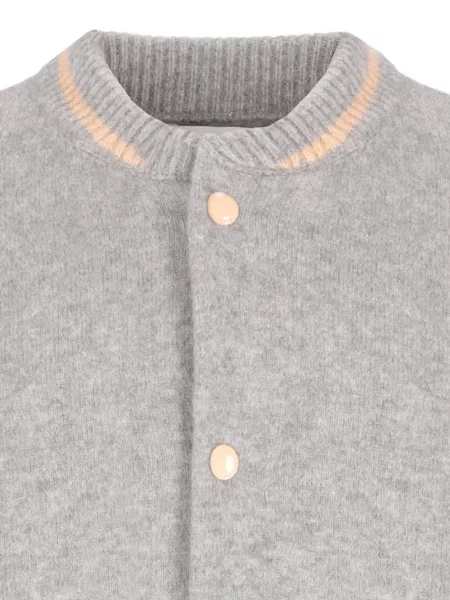 Плетено яке тип бомбър Laneus сиво