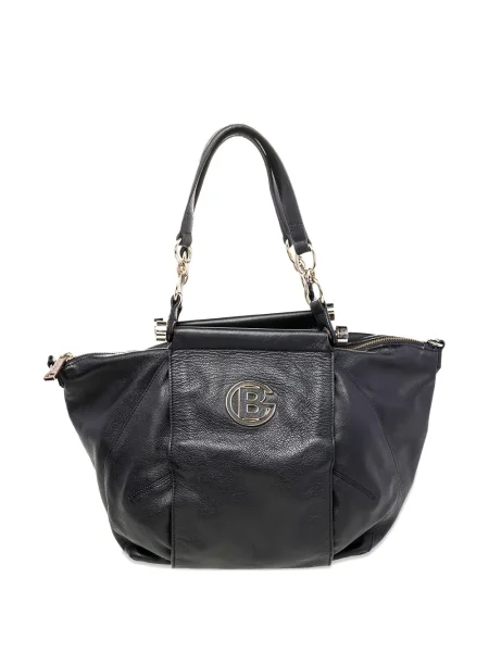Geantă shopper Baldinini din piele negru